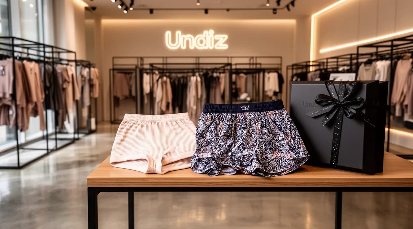 Een gratis slip of boxer bij elke aankoop.