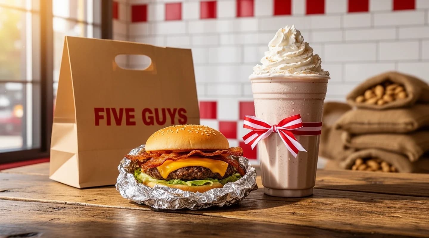 Milkshake petit ou grand offert pour l’achat d’un plat principal le jour de l’anniversaire.