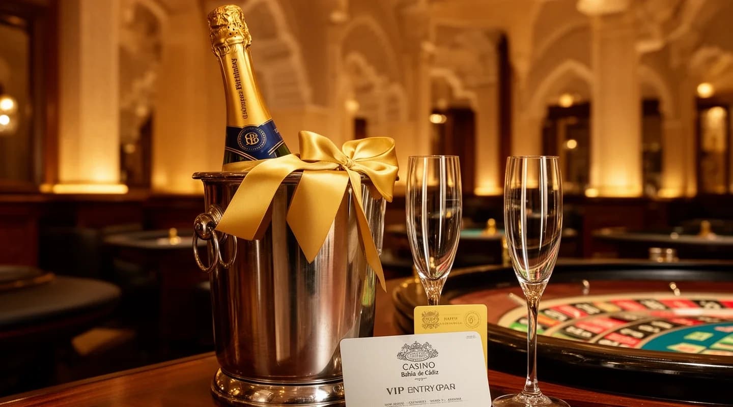 Entrada y una botella de cava gratis por su cumpleaños.