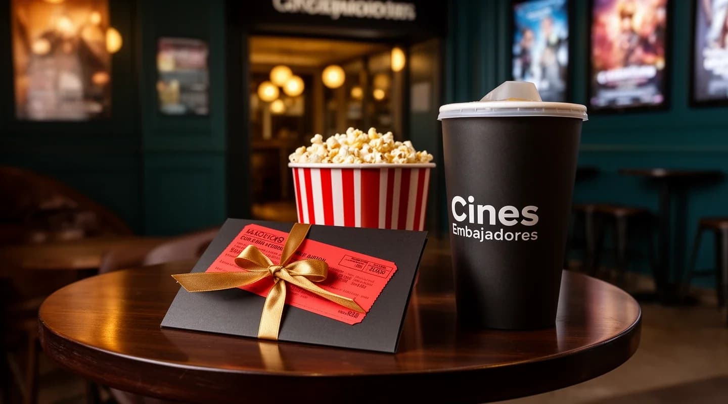 Invitación al cine por el cumpleaños.